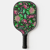 Wildflower Pink Lady Slipper Geïnspireerd Folk Art Pickleball Paddle (Achterkant)