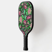 Wildflower Pink Lady Slipper Geïnspireerd Folk Art Pickleball Paddle (Links)