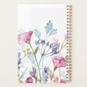 Wildflower Planner, aangepaste naam Planner (Achterkant)