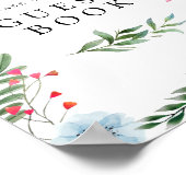 Wildflower Please Sign the Guest Book Sign Poster (Hoek)