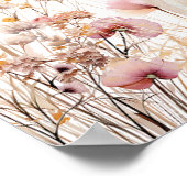 Wildflower pompoen baby shower welkom poster (Hoek)