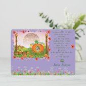 Wildflower Pompoen Patch Princess Sprookje Bedankkaart (Staand voorkant)