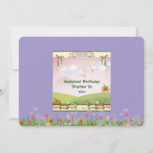 Wildflower Pompoen Patch Princess Sprookje Bedankkaart (Achterkant)