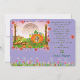 Wildflower Pompoen Patch Princess Sprookje Bedankkaart
