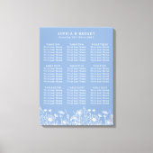 Wildflower Powder Blauwe Zitkaart Canvas Afdruk (Voorkant)