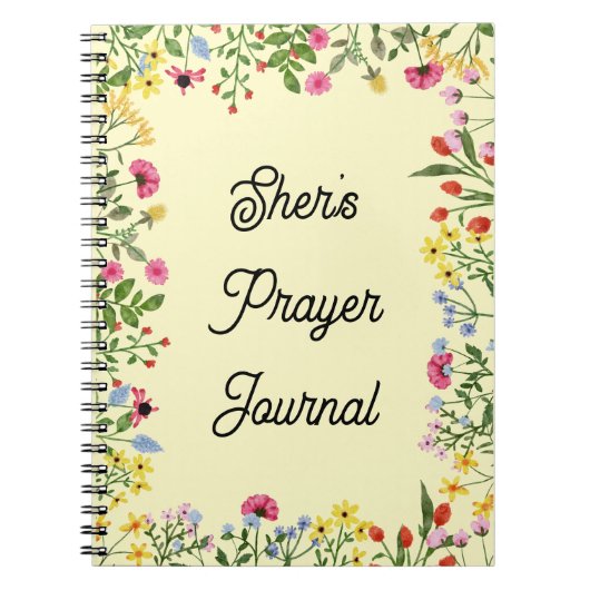 Wildflower Prayer Journal Notitieboek (Voorkant)