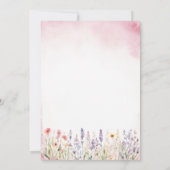 Wildflower Princess ParTea Roze Vlinder Verjaardag Kaart (Achterkant)