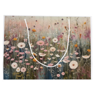 Wildflower Print geschenkzakken Meerdere maten Groot Cadeauzakje