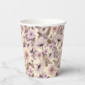 Wildflower Print Papieren Bekers (Achterkant)