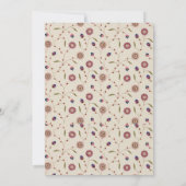 Wildflower Printable Bloemen gemakkelijk bewerkbaa Kaart (Achterkant)