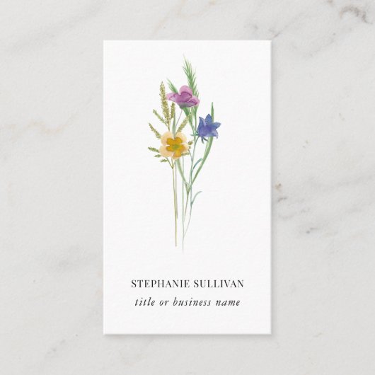 Wildflower Professioneel Visitekaartje (Voorkant)