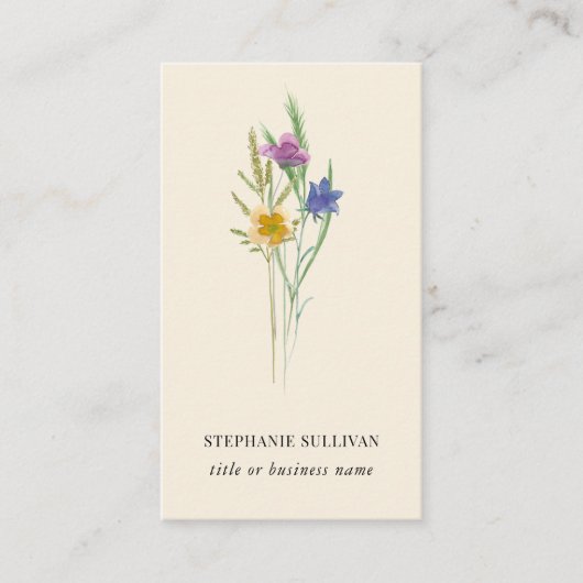 Wildflower Professioneel Visitekaartje (Voorkant)