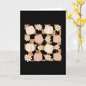 Wildflower Pumpkin Season Autumn Fall Leaves Thank Kaart (Gele Bloem)