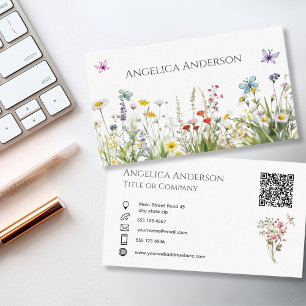 Wildflower QR code Visitekaartje