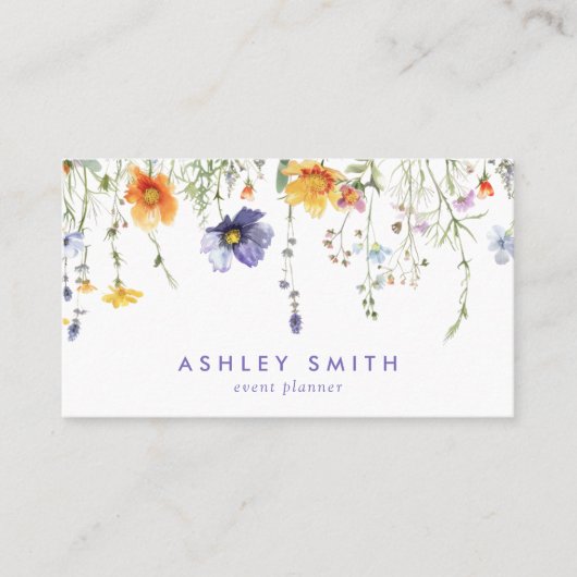 Wildflower QR-code Visitekaartje (Voorkant)