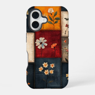 Wildflower Quilt – CottageCore telefoonhoesje iPhone 16 Hoesje