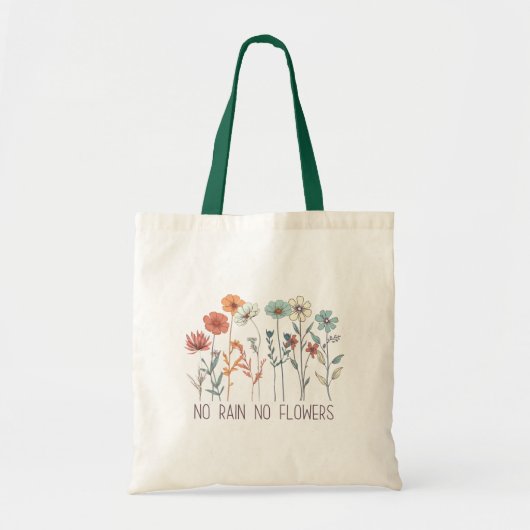 Wildflower Quote Canvas tas (Voorkant)