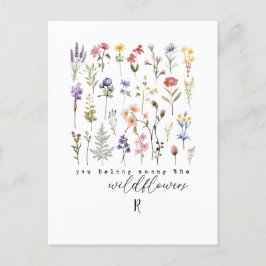  Wildflower Quote Sublimatie Waterverf Briefkaart