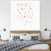  Wildflower Quote Sublimatie Waterverf Canvas Afdruk (Insitu (Slaapkamer))