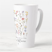  Wildflower Quote Sublimatie Waterverf Latte Mok (Rechterhoek)