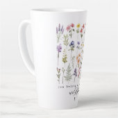  Wildflower Quote Sublimatie Waterverf Latte Mok (Linkerhoek)