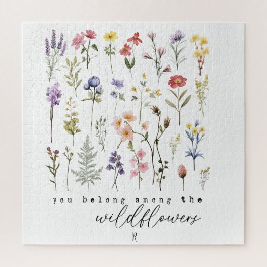  Wildflower Quote Sublimatie Waterverf Legpuzzel (Verticaal)