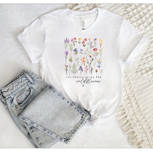  Wildflower Quote Sublimatie Waterverf T-shirt