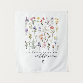  Wildflower Quote Sublimatie Waterverf Wandkleed