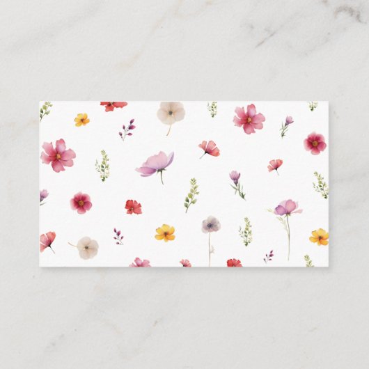 Wildflower Raad hoe groot is mama buik spel Informatiekaartje (Achterkant)