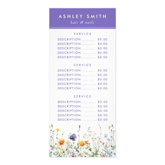 Wildflower Rack Kaart (Voorkant)