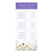 Wildflower Rack Kaart (Achterkant)