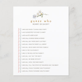 Wildflower raden wie Baby shower spel