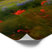 Wildflower Radiance: zonovergoten haven Poster (Hoek)