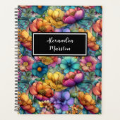 Wildflower Rainbow Customizable Planner (Voorkant)
