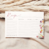 Wildflower Recept Kaart Vrijgezellenfeest Liefde i