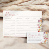 Wildflower Recept Kaart Vrijgezellenfeest Liefde i