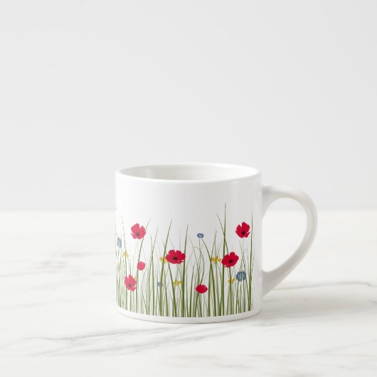 Wildflower Red Poppies Espresso Kop (Rechts)