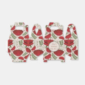 Wildflower Red Poppy Baby shower Bedankdoosjes (Uitgevouwen)