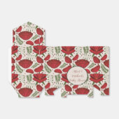 Wildflower Red Poppy Baby shower Bedankdoosjes (Uitgevouwen)