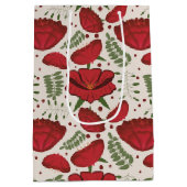 Wildflower Red Poppy Baby shower Medium Cadeauzakje (Achterkant)