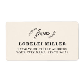 Wildflower retourlabels etiket