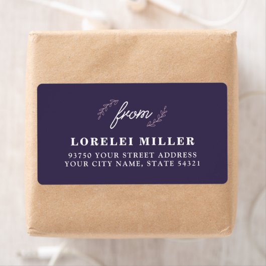 Wildflower retourlabels etiket (Insitu)