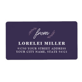 Wildflower retourlabels etiket