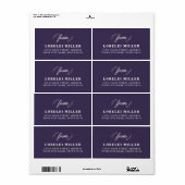 Wildflower retourlabels etiket (Full Sheet)