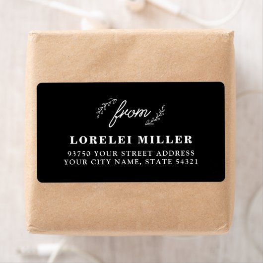 Wildflower retourlabels etiket (Insitu)