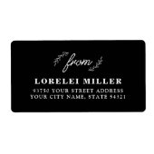 Wildflower retourlabels etiket (Voorkant)