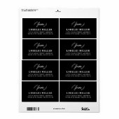 Wildflower retourlabels etiket (Full Sheet)