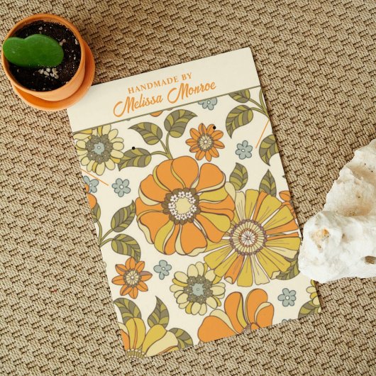 Wildflower Retro Ketting Oorbel Sieraden Display Visitekaartje