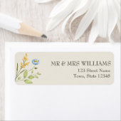 Wildflower Return Address Label (Insitu)