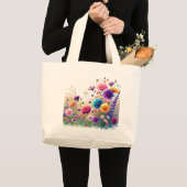 Wildflower Rhapsody Grote Tote Bag (Voorkant (product))